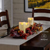 Homemory 3PCS 5“6”7“ Waterproof Pillar Candles with Timer and Remote, Amber Yellow Light - HOMEMORY SHOP